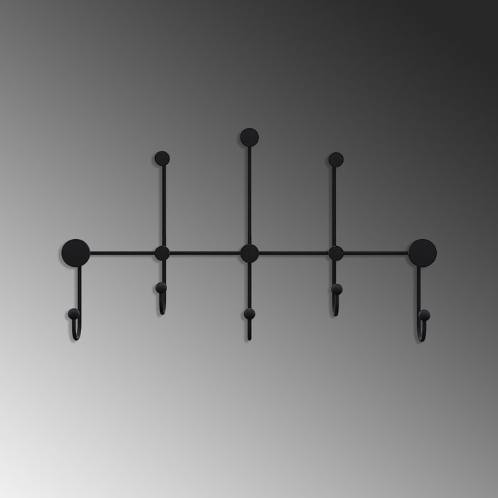 Wallity Iyon Gancho Metálico de Pared Negro Wallity Iyon Gancho Metálico de Pared Negro